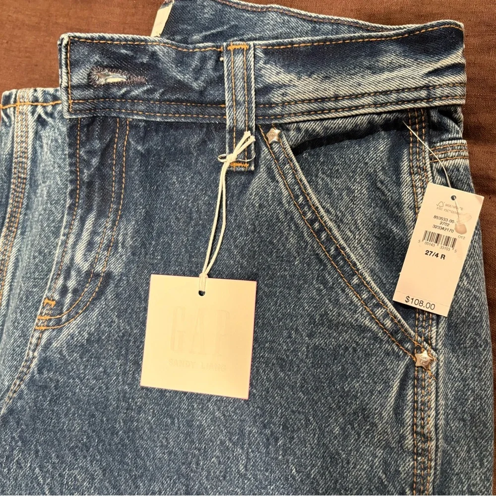 NWT Sandy Liang x Gap Jeans Sz 27 - Picture 6 of 7